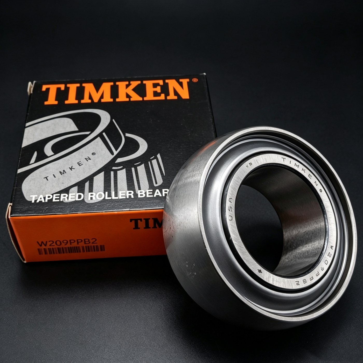 TIMKEN W209PPB2 round-bore disc harrow bearing with box